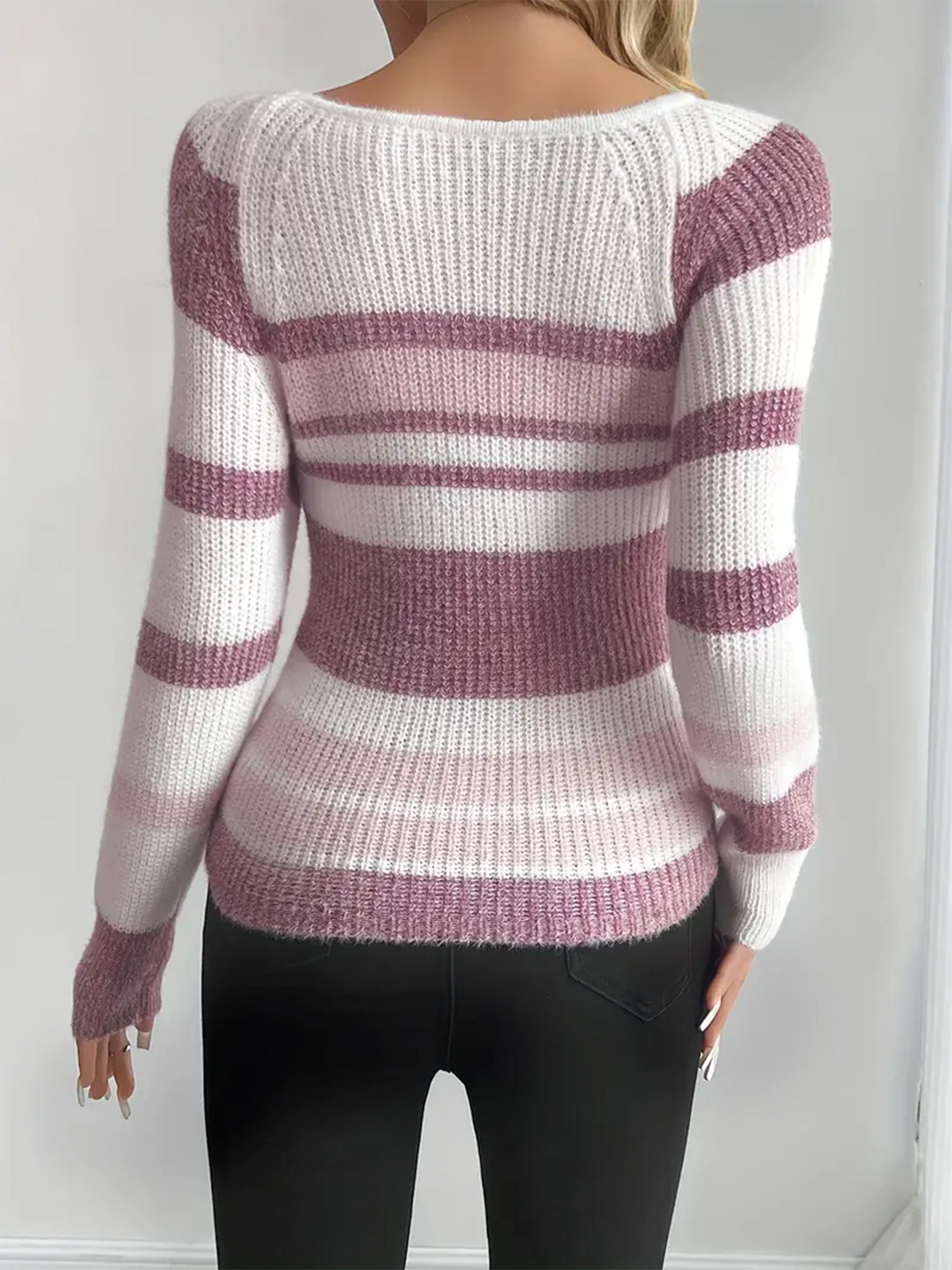 Ribbed Stripe Sweater