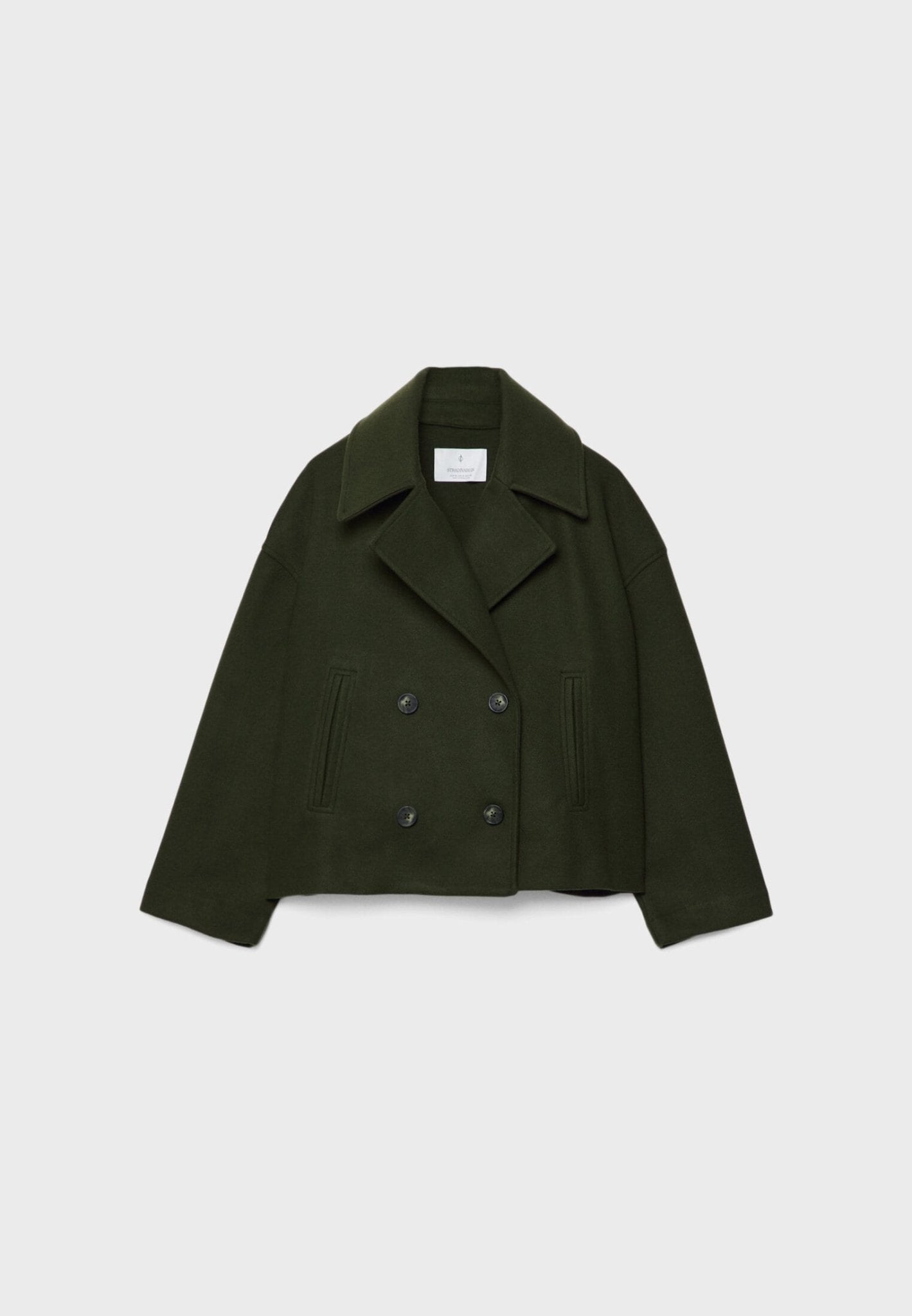 Classic Cropped Double-Breasted Jacket