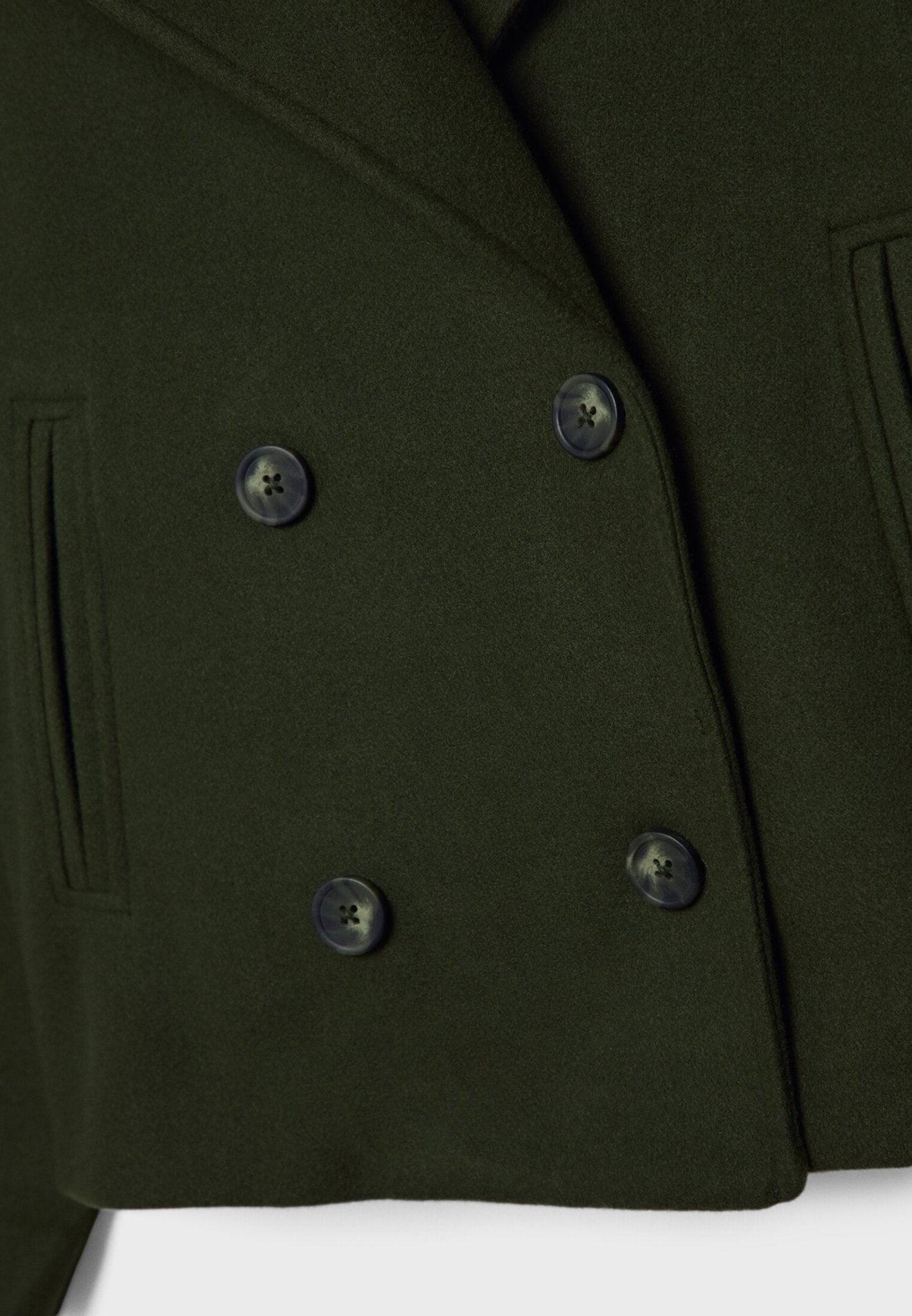 Classic Cropped Double-Breasted Jacket