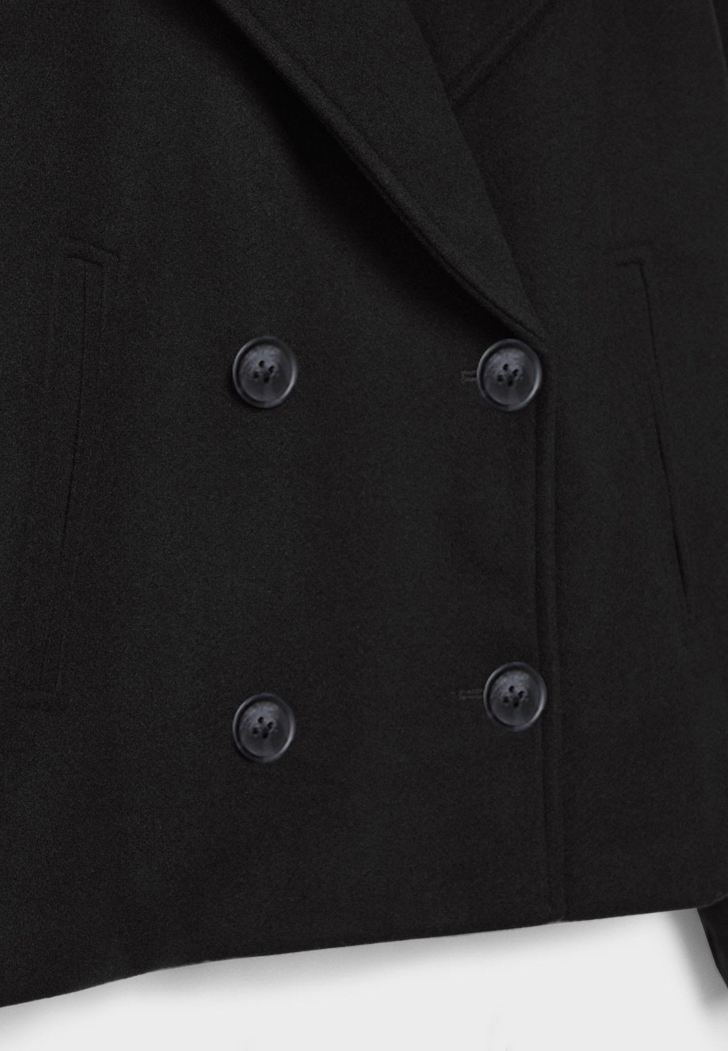Classic Cropped Double-Breasted Jacket
