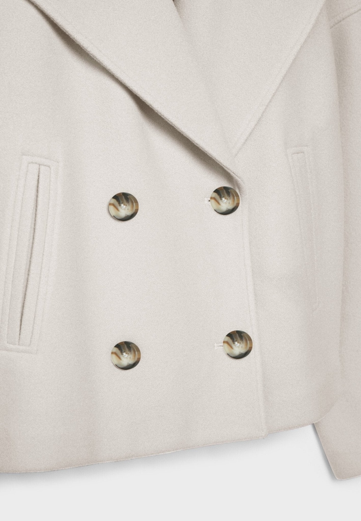 Classic Cropped Double-Breasted Jacket