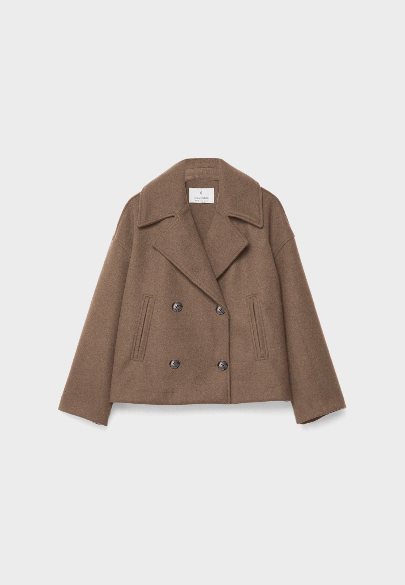 Classic Cropped Double-Breasted Jacket