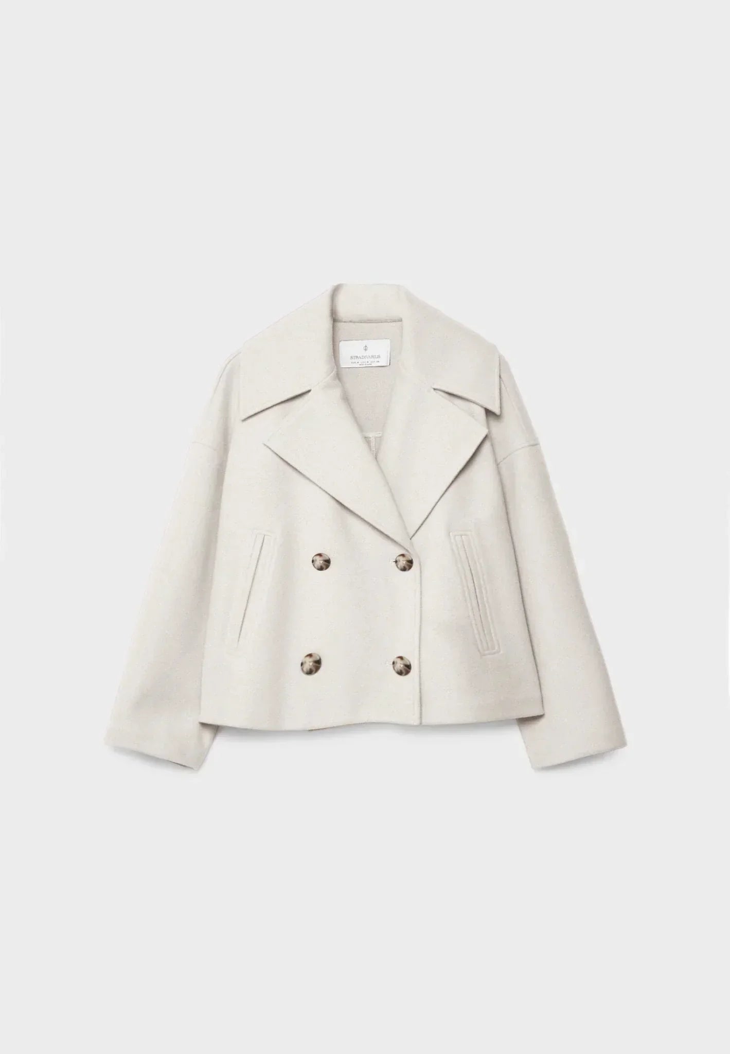 Classic Cropped Double-Breasted Jacket