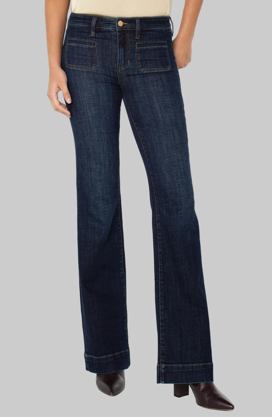 Classic Bootcut Denim with Vintage Pockets
